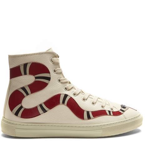 gucci high top snake white|gucci high top sneakers.